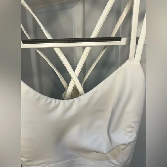 Lululemon Like a cloud longline Bra B/C white sz 8 - Picture 8 of 9